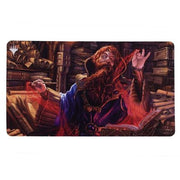 Ultra Pro Playmat -Magic the Gathering: Commander Masters: Commodore Guff - Rectangular playmat featuring detailed fantasy artwork of a bearded wizard in blue robes casting a fiery spell in a dimly.