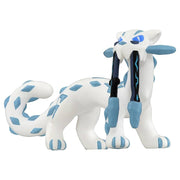 Pokemon MS-36 Chien-Pao - White and blue stylized Pokemon figure with elongated body, curled tail, and blue tusks hanging from its mouth.