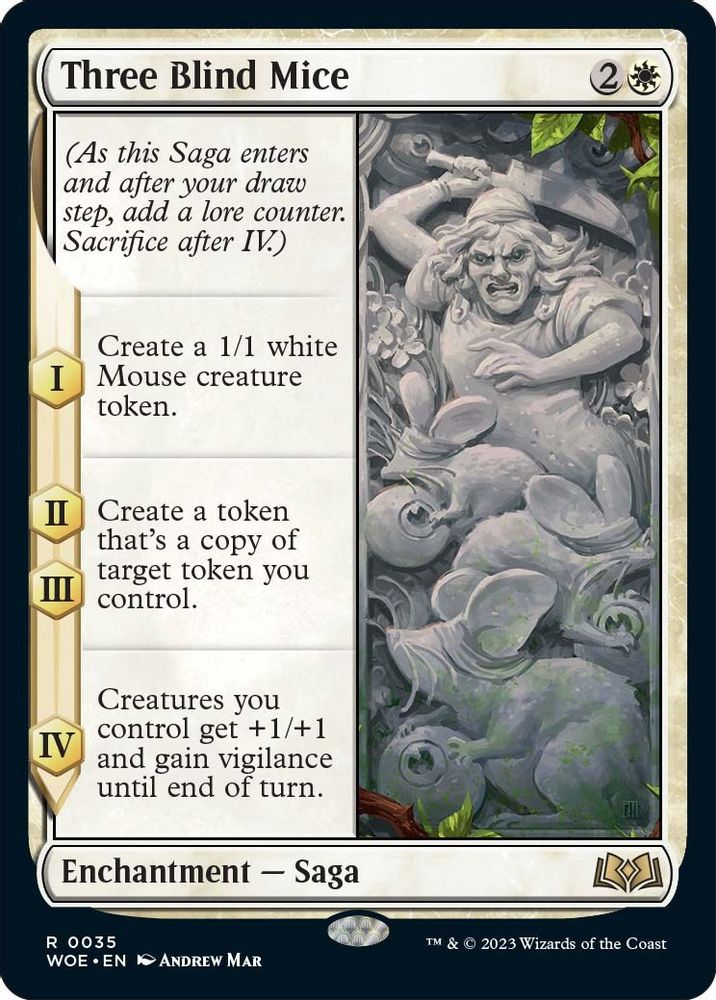 Three Blind Mice · 35 · Wilds of Eldraine · Non-foil