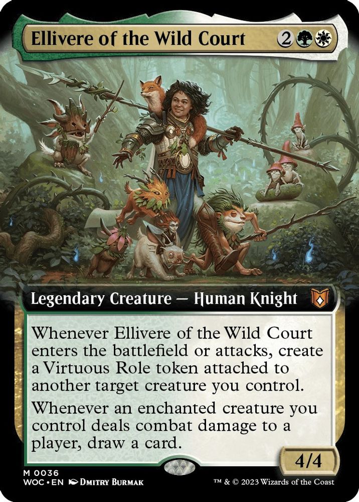 Ellivere of the Wild Court (Extended Art) · 36 · Commander: Wilds of Eldraine · Non-foil