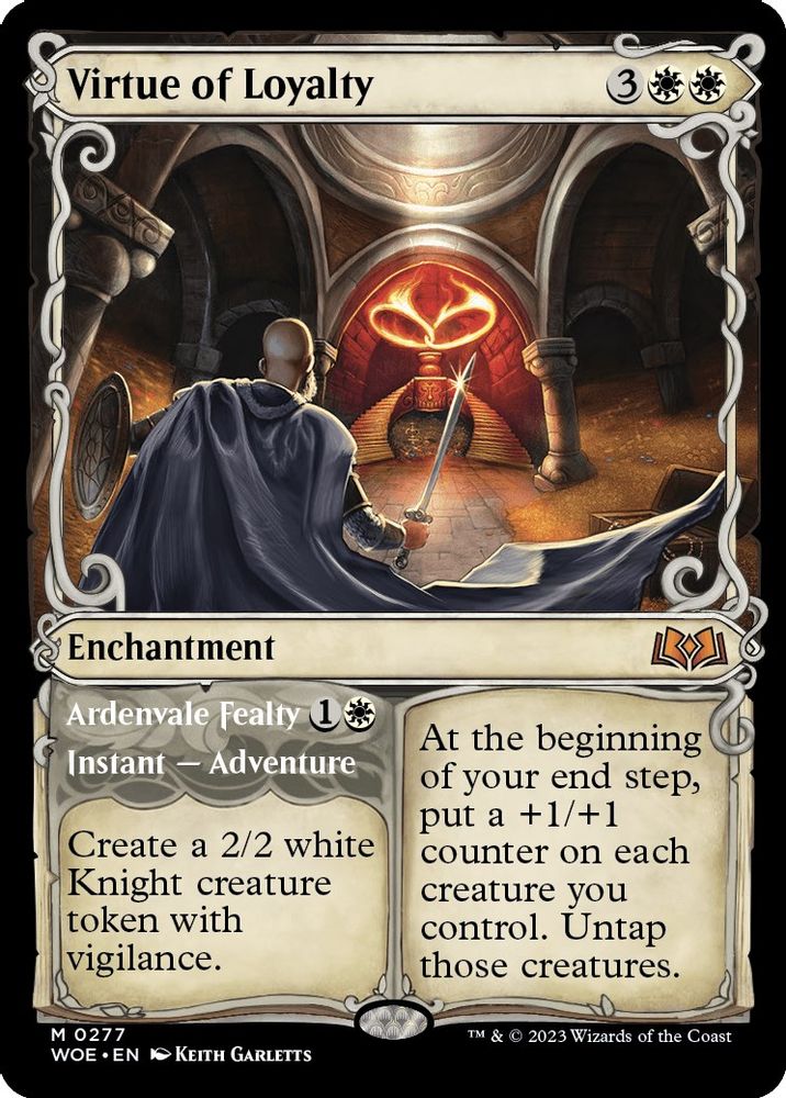 Virtue of Loyalty (Showcase) · 277 · Wilds of Eldraine · Foil