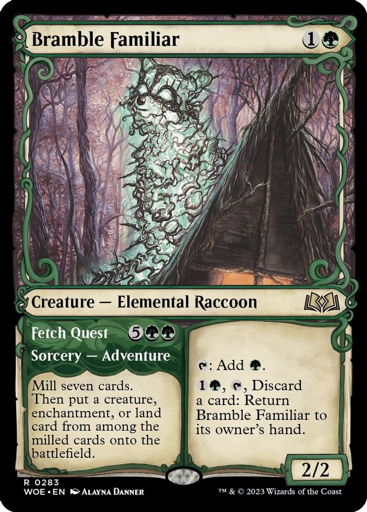 Bramble Familiar (Showcase) · 283 · Wilds of Eldraine · Non-foil