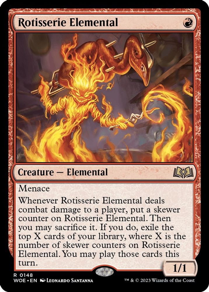 Rotisserie Elemental · 148 · Wilds of Eldraine · Non-foil