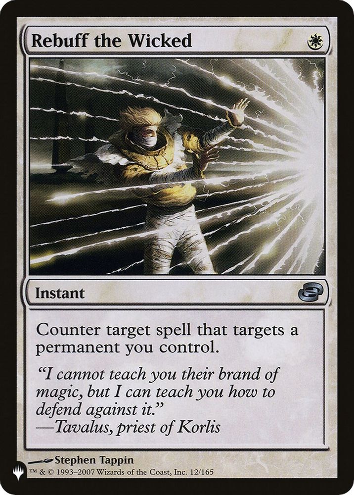 Rebuff the Wicked · 12/165 · PLST · Non-foil