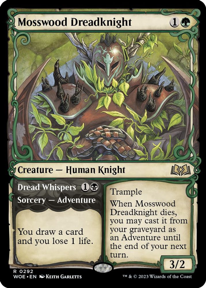 Mosswood Dreadknight (Showcase) · 292 · Wilds of Eldraine · Non-foil