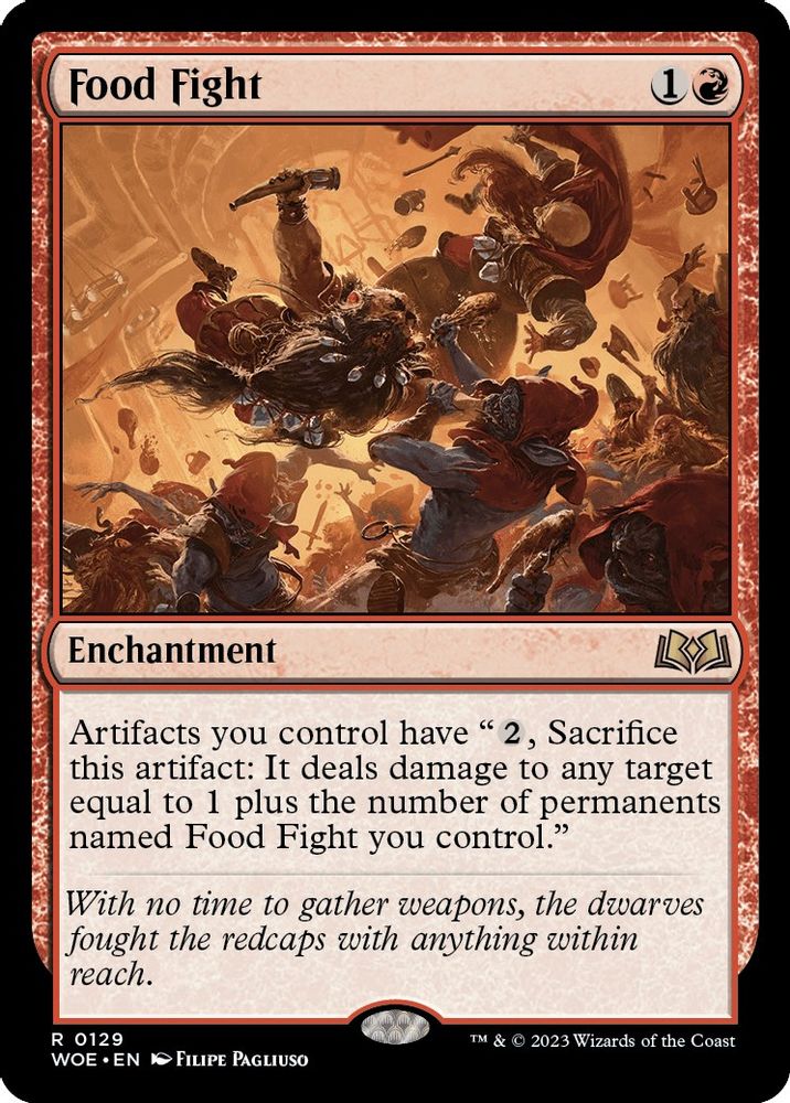 Food Fight · 129 · Wilds of Eldraine · Non-foil
