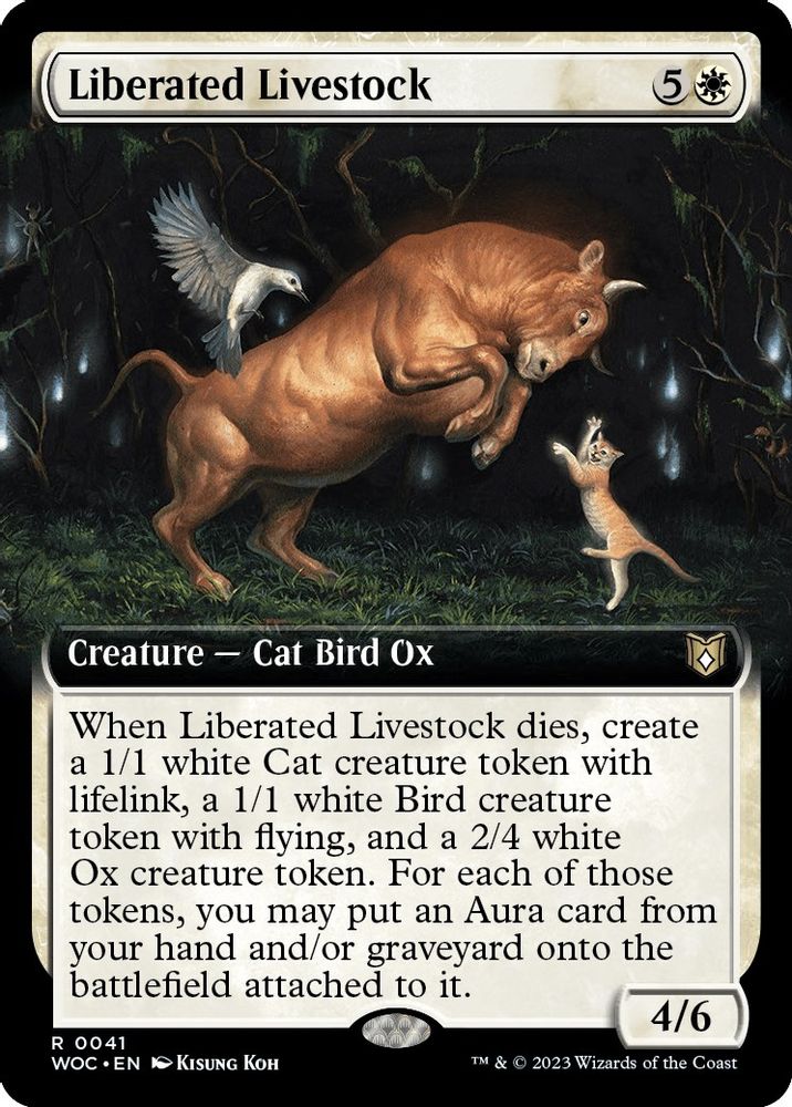 Liberated Livestock (Extended Art) · 41 · Commander: Wilds of Eldraine · Non-foil