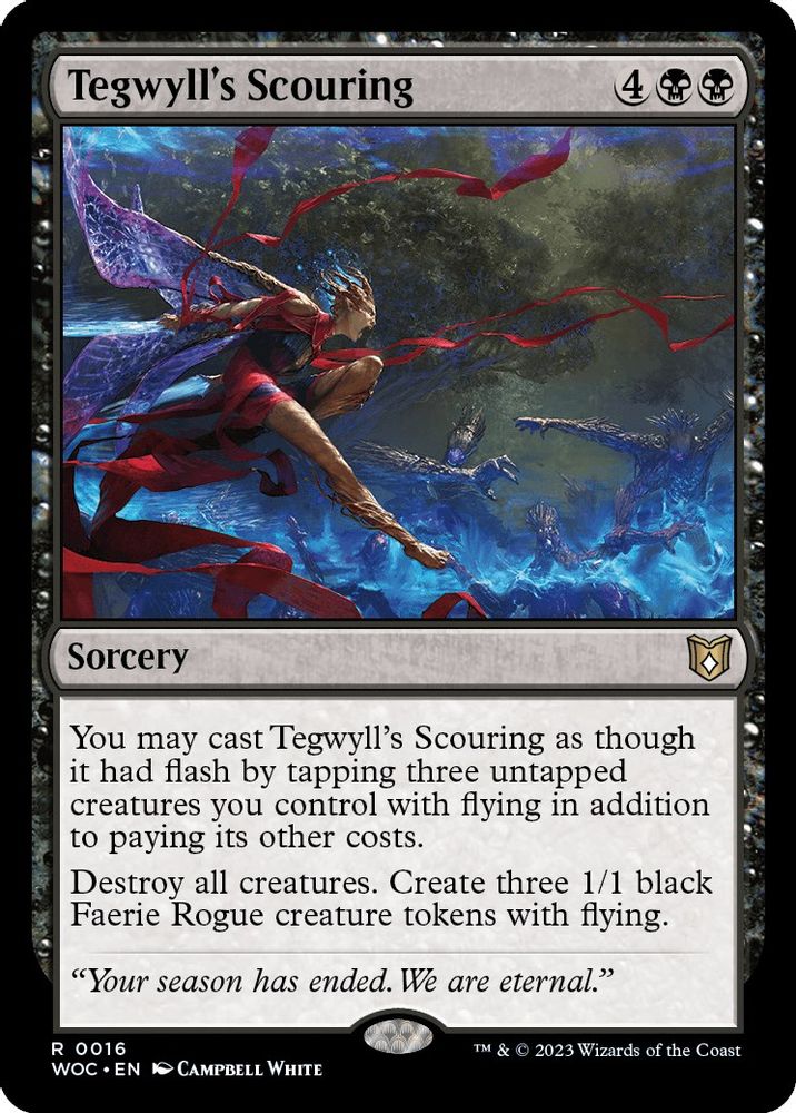 Tegwyll's Scouring · 16 · Commander: Wilds of Eldraine · Non-foil