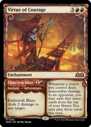 Virtue of Courage (Showcase) · 282 · Wilds of Eldraine · Non-foil