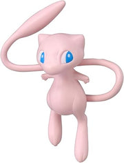 Takaratomy Pokemon Figure Collection - Mew - Small pink figurine of Mew with large blue eyes and a long, curved tail made of smooth plastic.