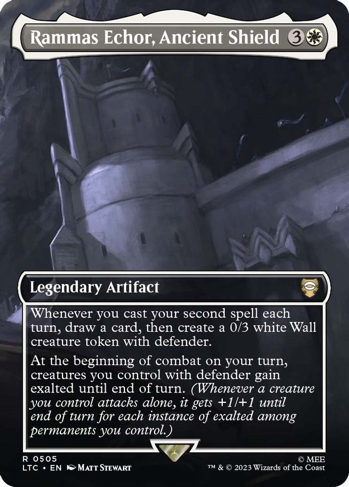 Rammas Echor, Ancient Shield (Borderless) · 505 · LTC · Foil