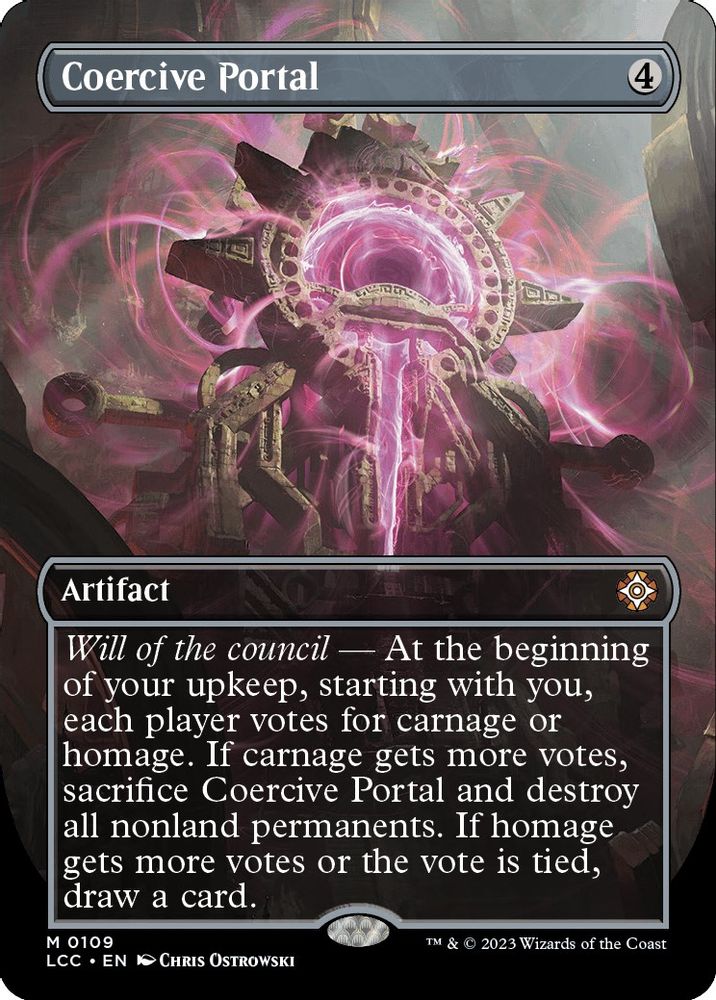 Coercive Portal (Borderless) · 109 · Commander: The Lost Caverns of Ixalan · Non-foil