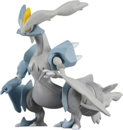 Takaratomy Pokemon Figure Collection - White Kyurem - White and light blue articulated Kyurem figure with yellow eyes and sharp angular features.