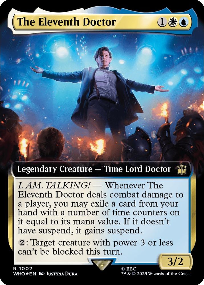 The Eleventh Doctor (Extended Art) · 1002 · Universes Beyond: Doctor Who · Surge Foil