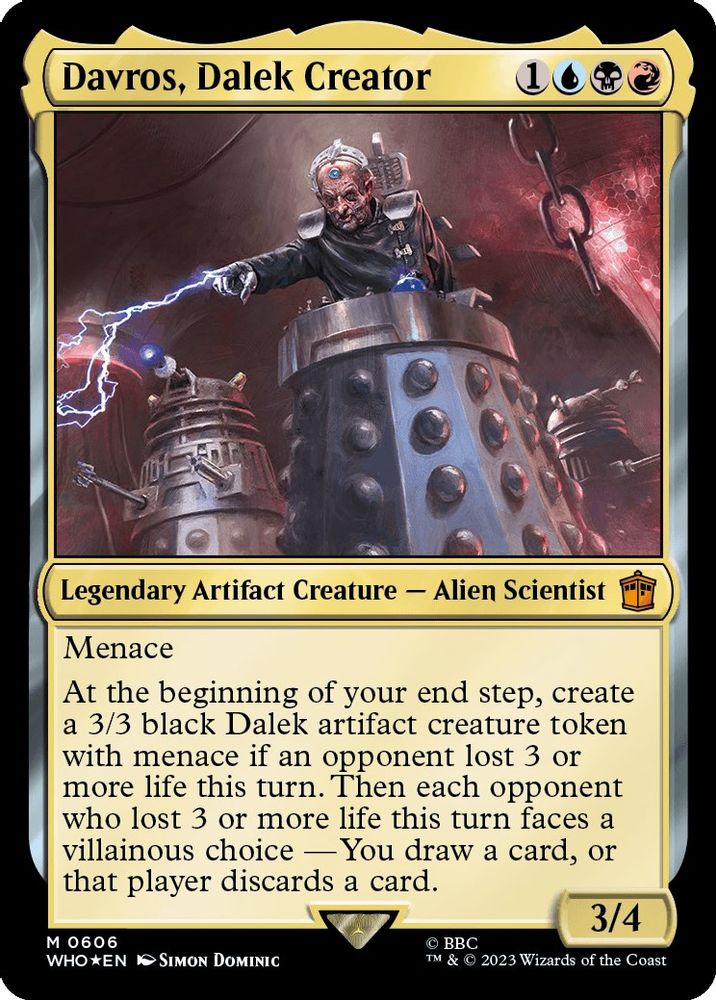 Davros, Dalek Creator · 606 · Universes Beyond: Doctor Who · Surge Foil