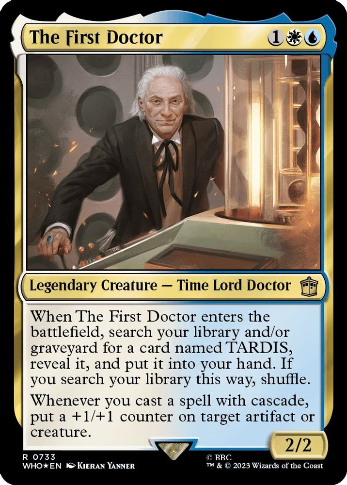 The First Doctor · 733 · Universes Beyond: Doctor Who · Surge Foil