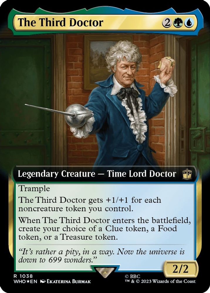 The Third Doctor (Extended Art) · 1038 · Universes Beyond: Doctor Who · Surge Foil