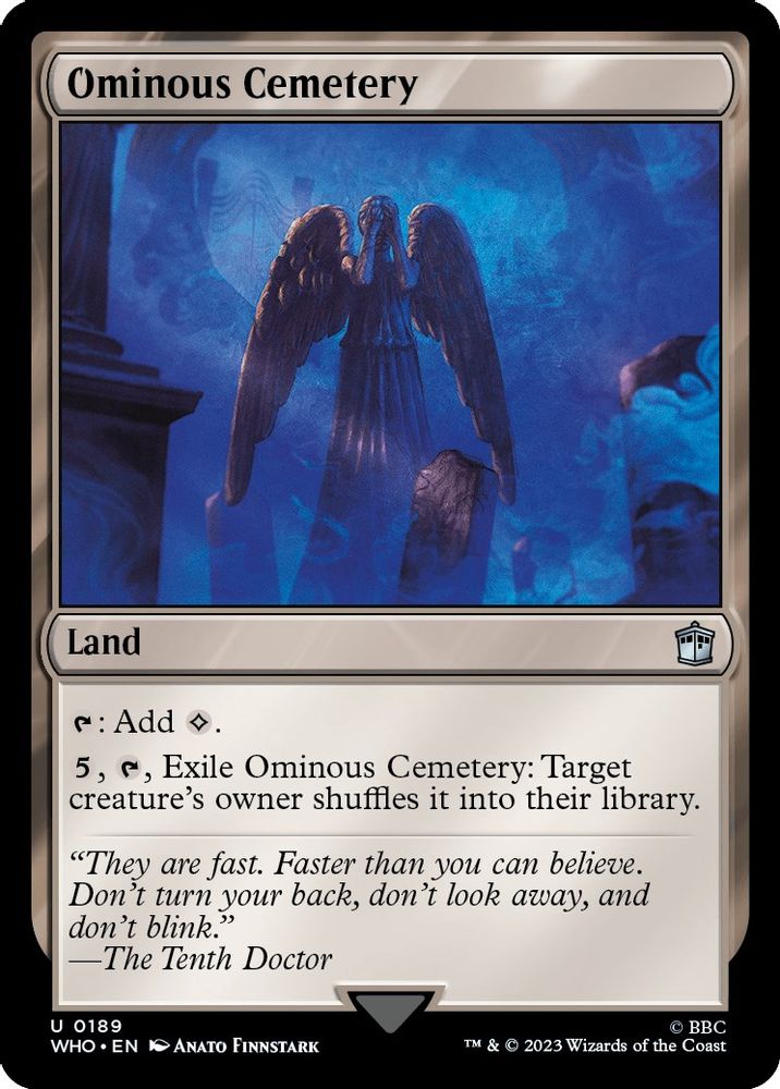 Ominous Cemetery · 189 · Universes Beyond: Doctor Who · Foil
