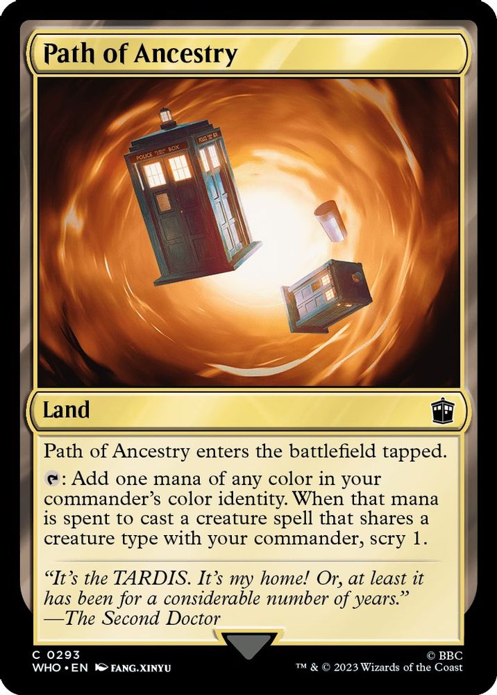 Path of Ancestry · 293 · Universes Beyond: Doctor Who · Foil