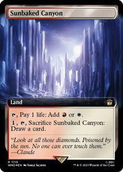 Sunbaked Canyon (Extended Art) · 1110 · Universes Beyond: Doctor Who · Surge Foil