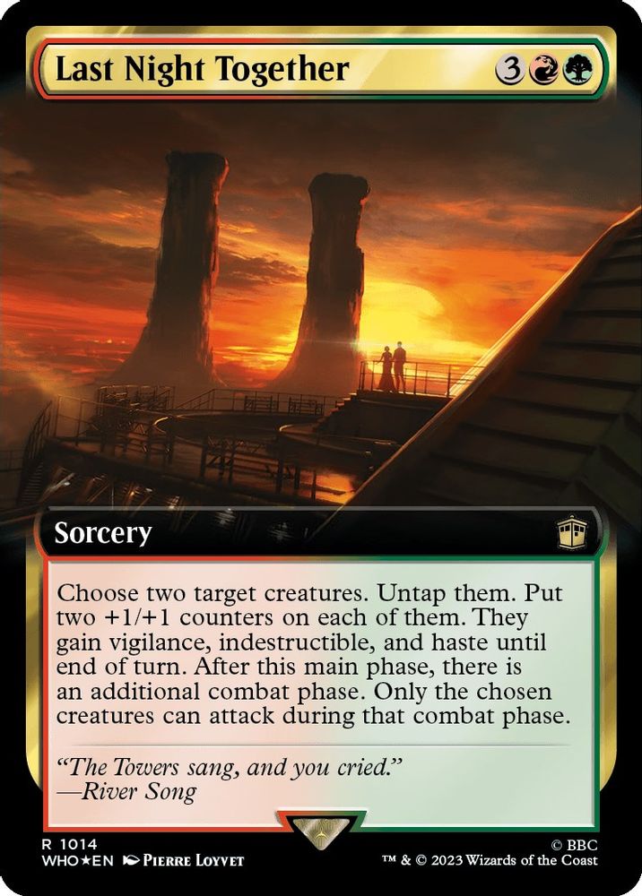 Last Night Together (Extended Art) · 1014 · Universes Beyond: Doctor Who · Surge Foil