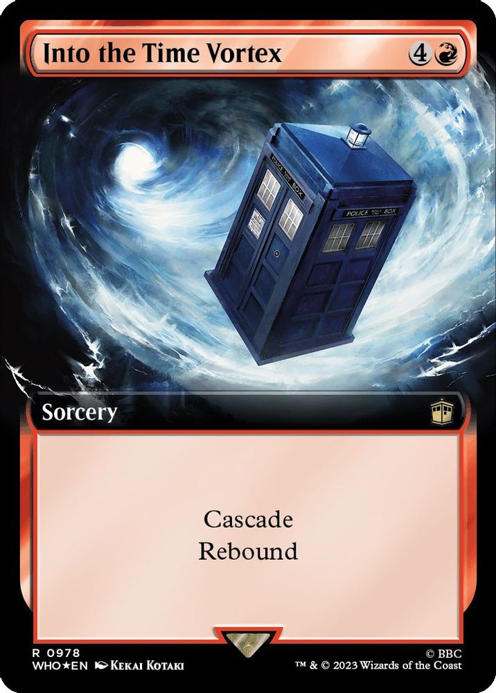 Into the Time Vortex (Extended Art) · 978 · Universes Beyond: Doctor Who · Surge Foil