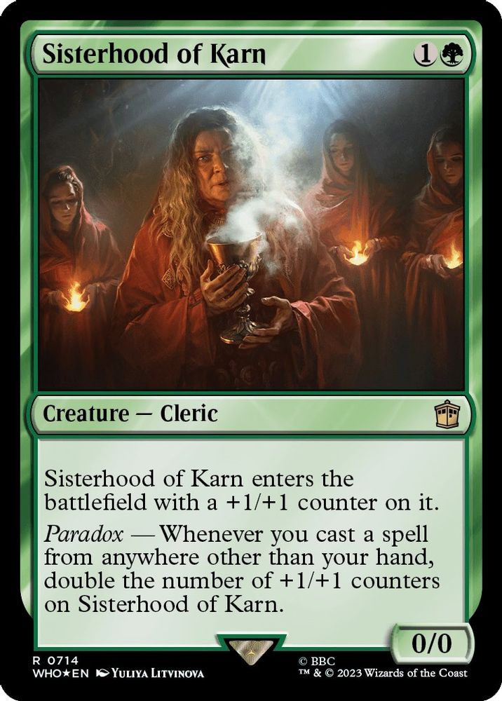 Sisterhood of Karn · 714 · Universes Beyond: Doctor Who · Surge Foil