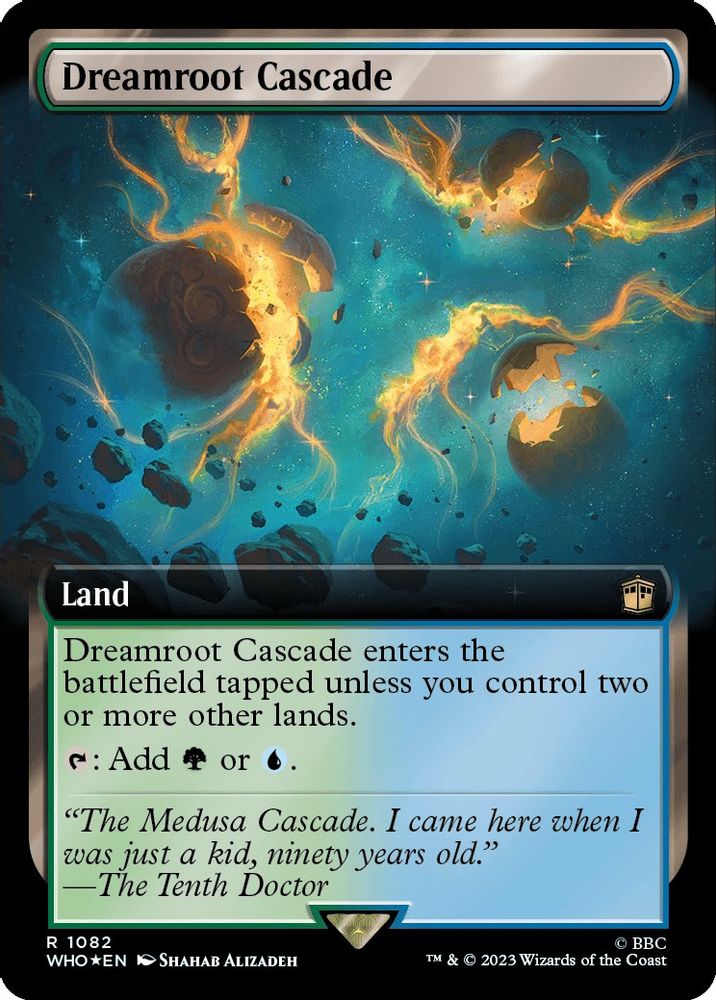 Dreamroot Cascade (Extended Art) · 1082 · Universes Beyond: Doctor Who · Surge Foil