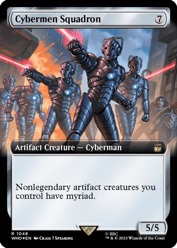 Cybermen Squadron (Extended Art) · 1048 · Universes Beyond: Doctor Who · Surge Foil