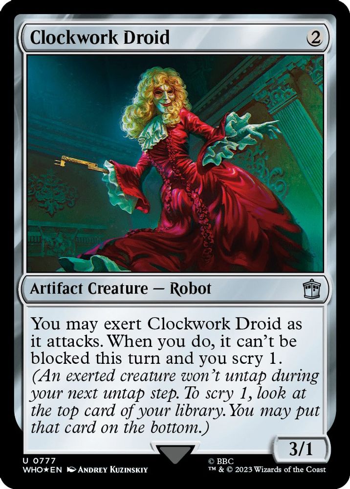 Clockwork Droid · 777 · Universes Beyond: Doctor Who · Surge Foil