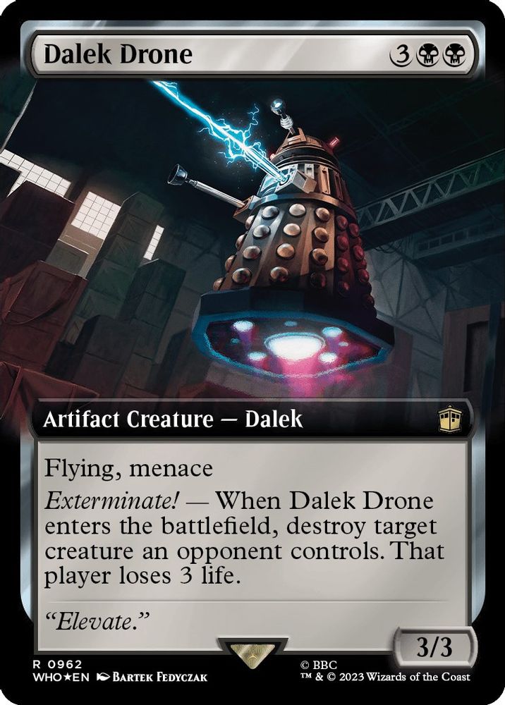 Dalek Drone (Extended Art) · 962 · Universes Beyond: Doctor Who · Surge Foil