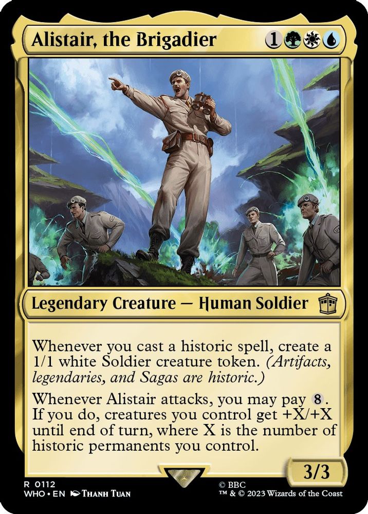 Alistair, the Brigadier · 112 · Universes Beyond: Doctor Who · Non-foil