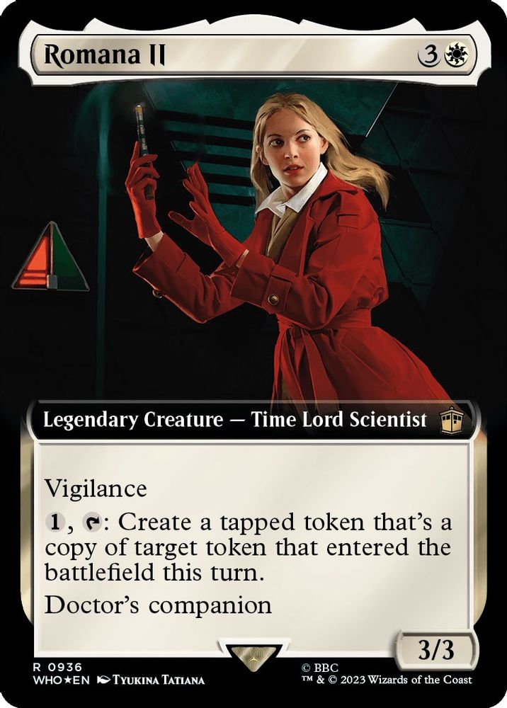 Romana II (Extended Art) · 936 · Universes Beyond: Doctor Who · Surge Foil