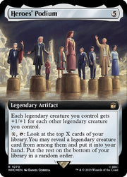Heroes' Podium (Extended Art) · 1070 · Universes Beyond: Doctor Who · Surge Foil