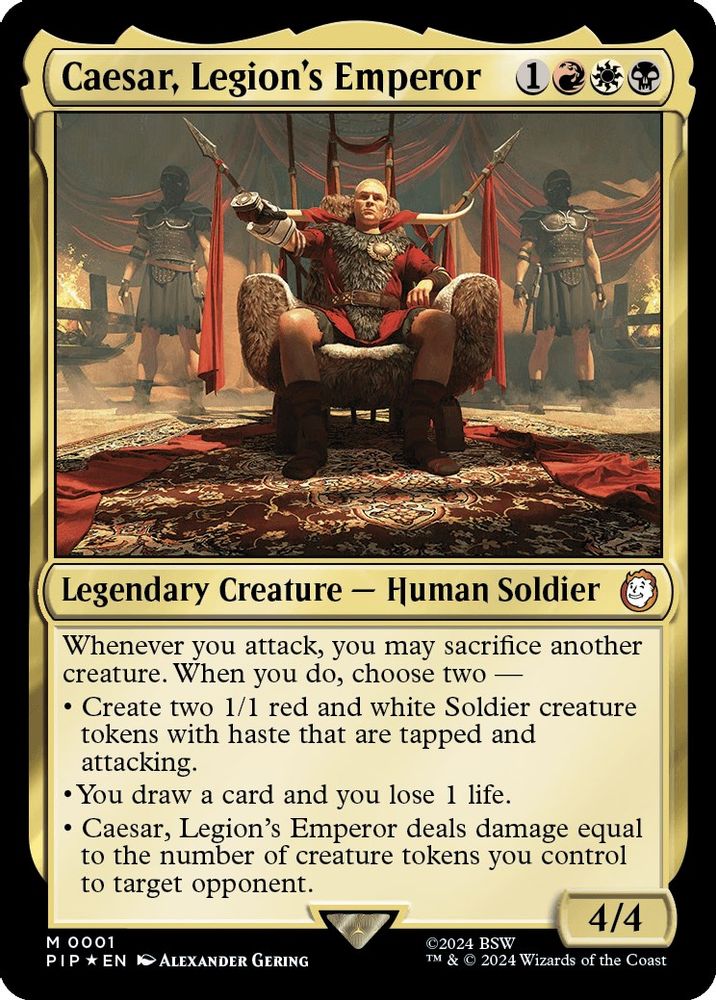 Caesar, Legion's Emperor · 1 · PIP · Foil