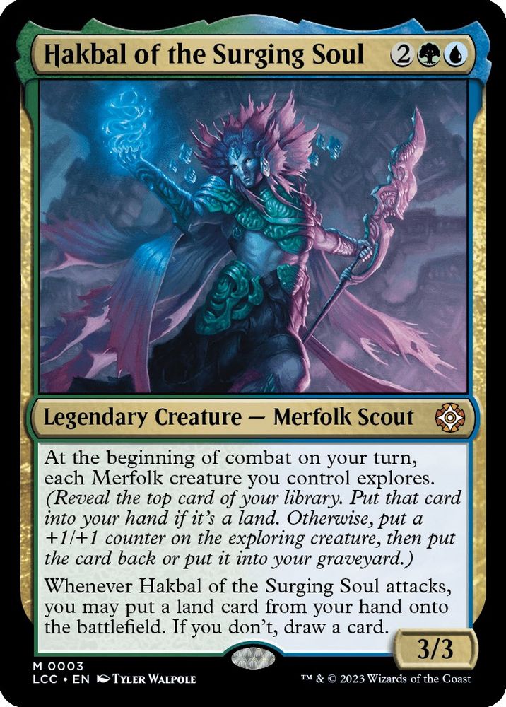 Hakbal of the Surging Soul · 3 · Commander: The Lost Caverns of Ixalan · Foil