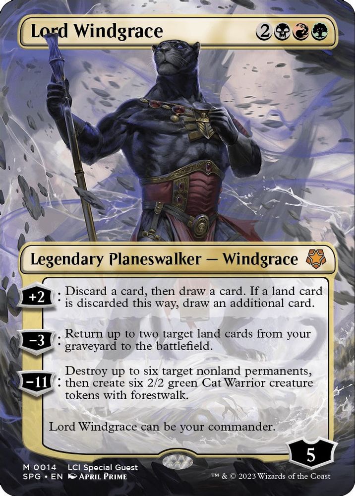 Lord Windgrace (Borderless) · 14 · Special Guests · Non-foil
