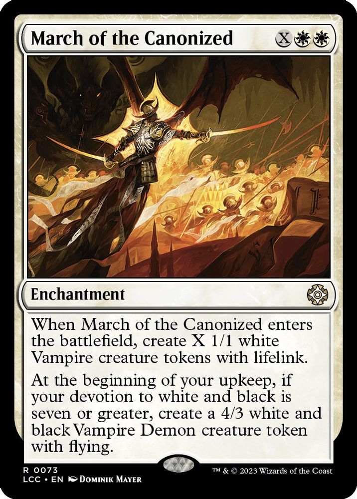 March of the Canonized · 73 · LCC · Non-foil