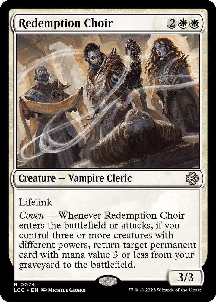 Redemption Choir · 74 · LCC · Non-foil
