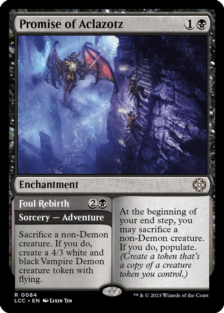 Promise of Aclazotz · 84 · Commander: The Lost Caverns of Ixalan · Non-foil