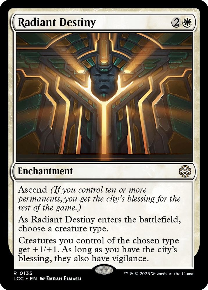 Radiant Destiny · 135 · Commander: The Lost Caverns of Ixalan · Non-foil