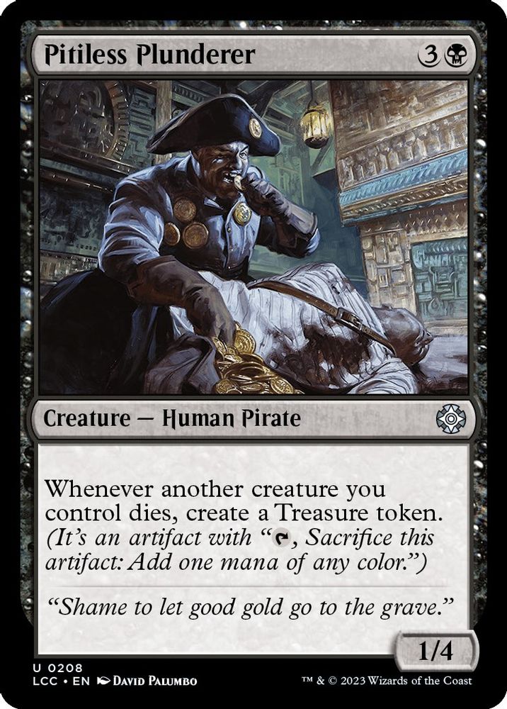 Pitiless Plunderer · 208 · Commander: The Lost Caverns of Ixalan · Non-foil