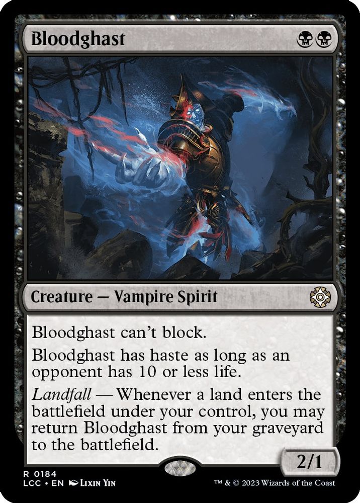 Bloodghast · 184 · LCC · Non-foil