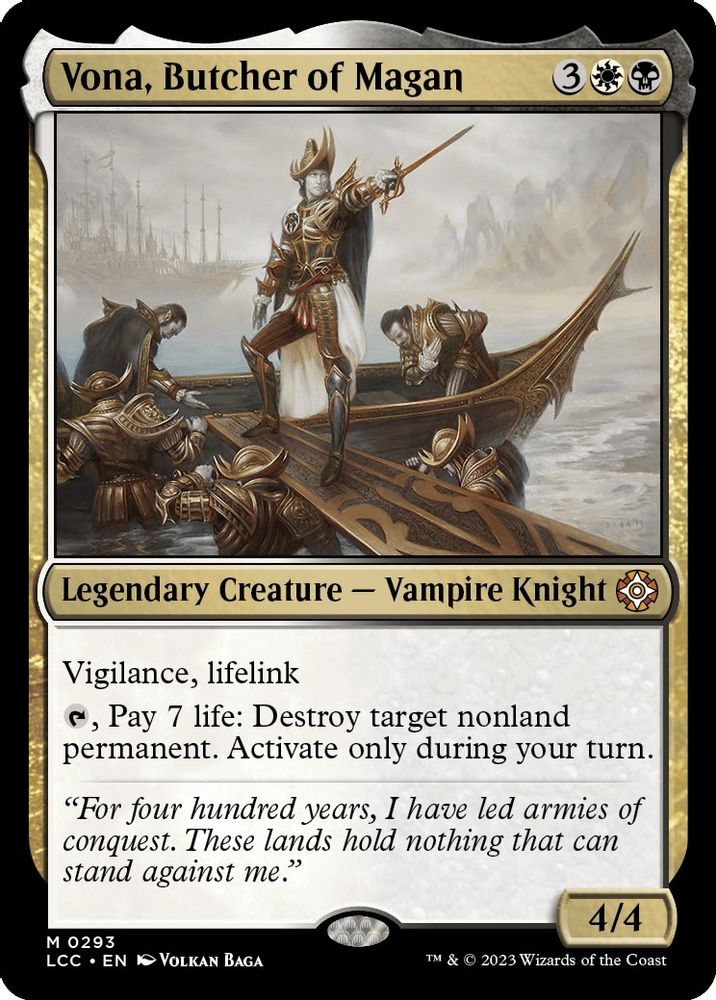 Vona, Butcher of Magan · 293 · LCC · Non-foil