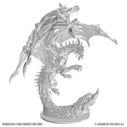 D&D Nolzur's Marvelous Miniatures: Adult Amethyst Dragon (PREORDER) - Detailed translucent miniature of an adult amethyst dragon with spread wings and curled tail.