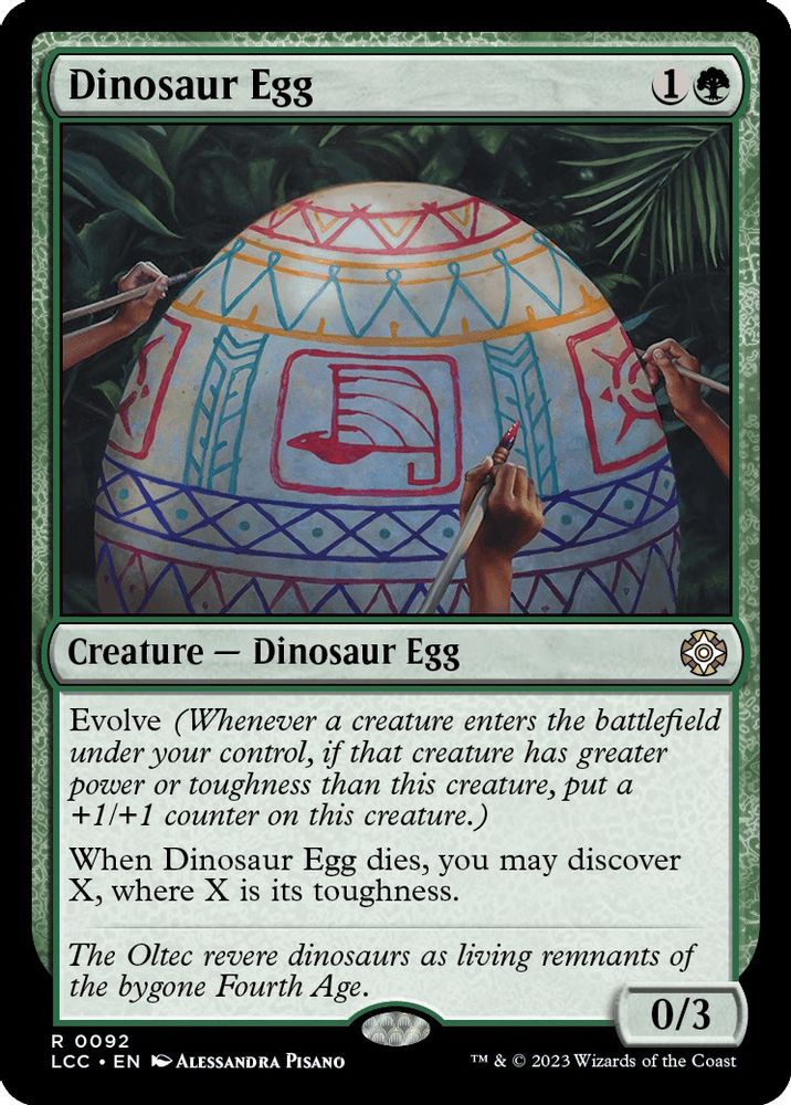 Dinosaur Egg · 92 · Commander: The Lost Caverns of Ixalan · Non-foil