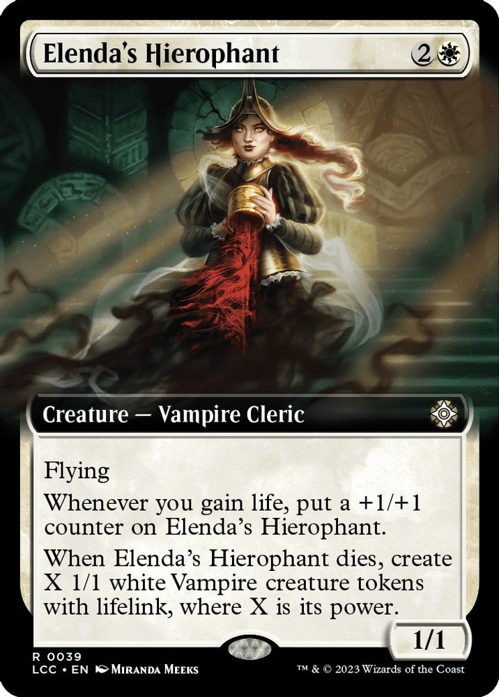 Elenda's Hierophant (Extended Art) · 39 · LCC · Non-foil
