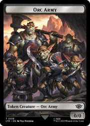 Orc Army (0018) // Food (0023) Double-Sided Token · 18 // 23 · Universes Beyond: The Lord of the Rings: Tales of Middle-earth · Surge Foil