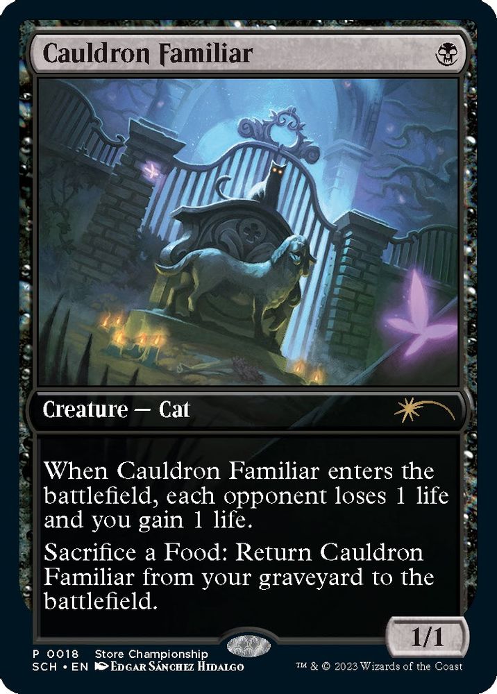 Cauldron Familiar · 18 · Game Day & Store Championship Promos · Non-foil