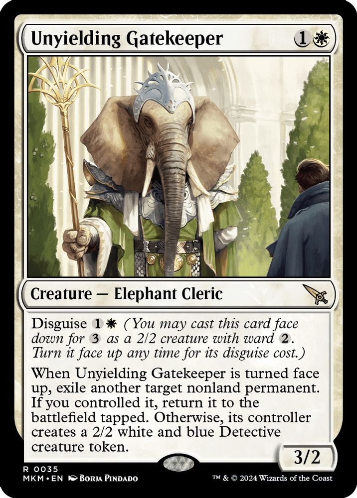 Unyielding Gatekeeper · 35 · Murders at Karlov Manor · Foil